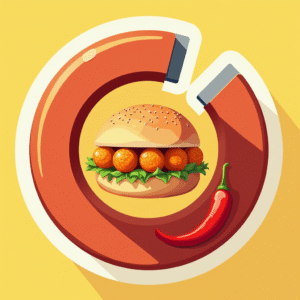 Food & Fun Icons  - Magnet v9